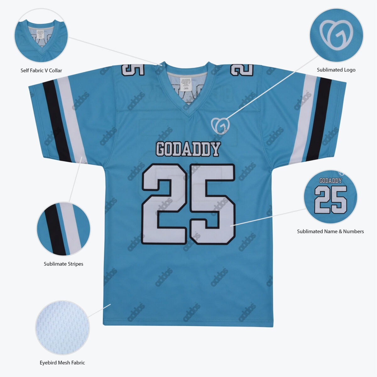 Godaddy American Football Jersey - Image 2