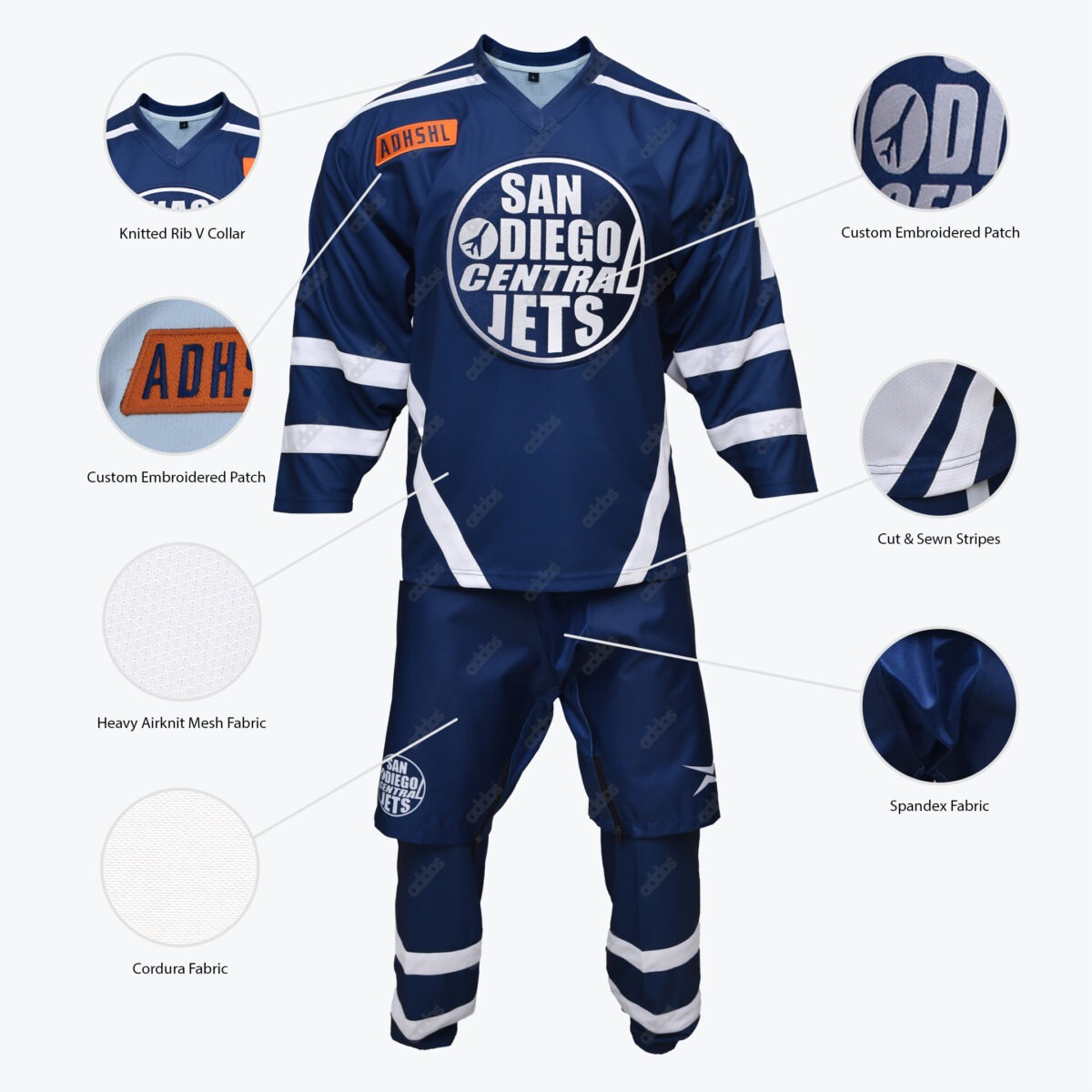 Central Jets Ice Hockey Uniform - Image 2